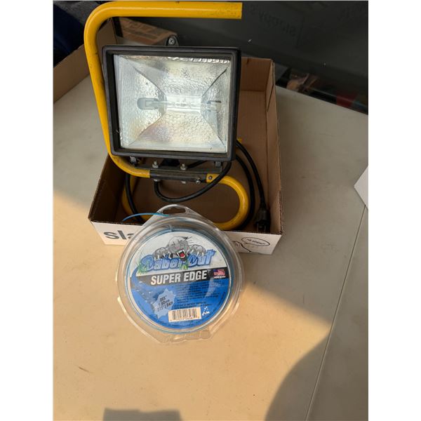 Work light and super edge weedeater string