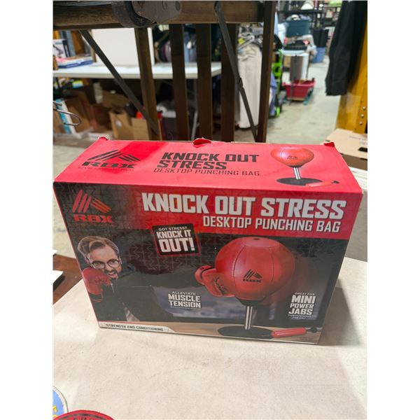 Knockout stress, desktop, punching bag