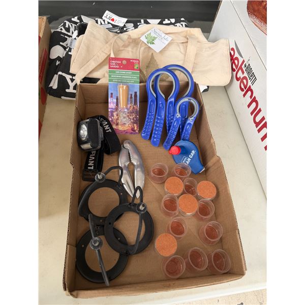Reusable bags, keen tips or Chair tips, opener, helpers, etc.