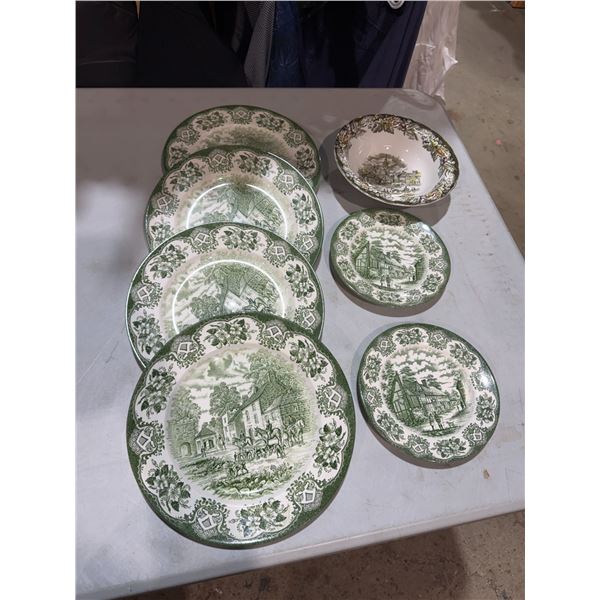 Collectible old ends series, plates, and other