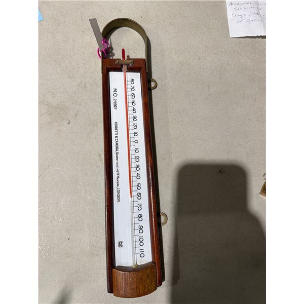 ntique Negretti & Zambra Scientific Thermometer. London