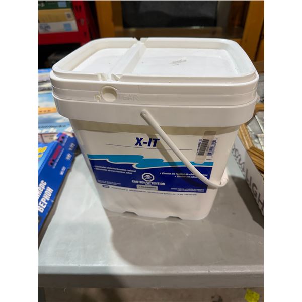 X – it eliminates chlorine, bromine, and residual