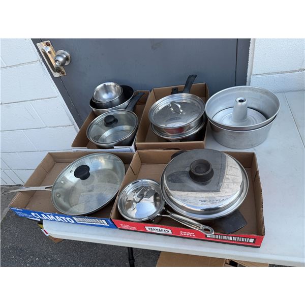 Pots and pans and baking pans