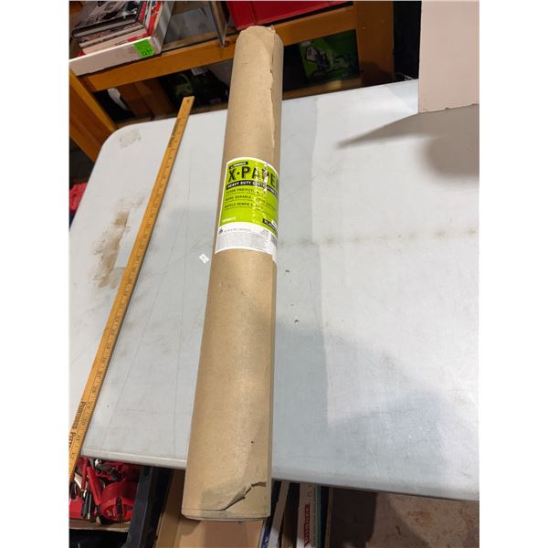 Roll of paper floor protection