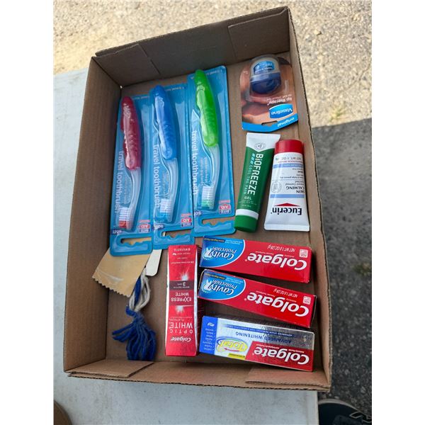 Dental related items, and Vaseline