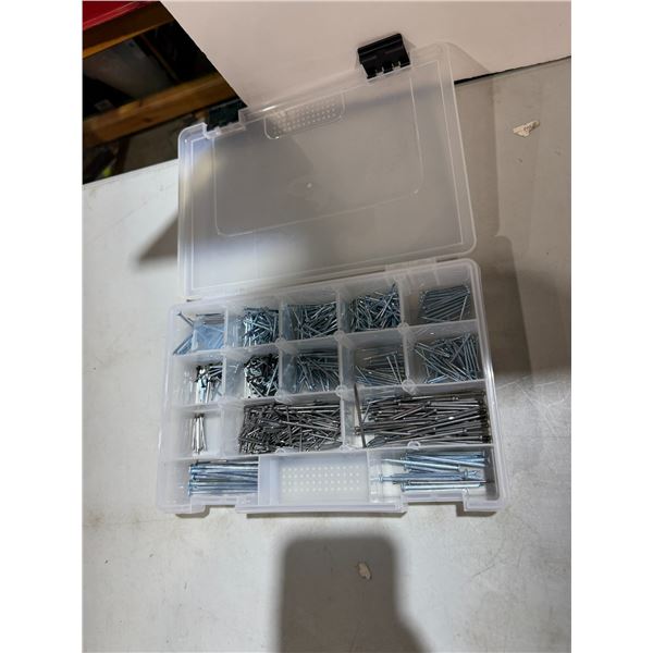 Organizer and nails,