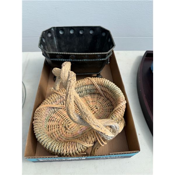 Basket and other decor