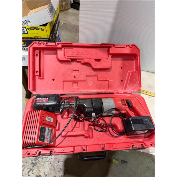 Milwaukee saws all with batteries and charger
