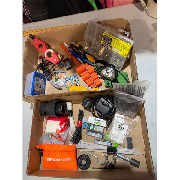 Miscellaneous lot, zip, ties, and patches, etc.