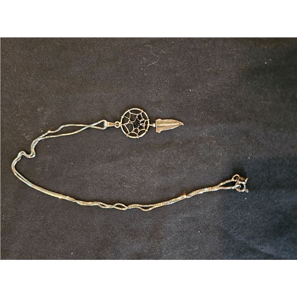 925? stamped dreamcatcher necklace