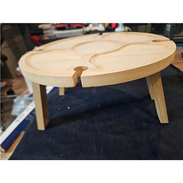 Portable chacuterie & wine holder