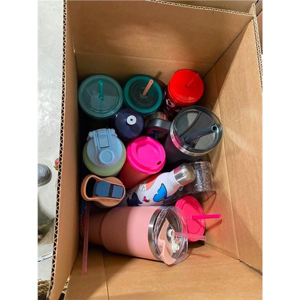 BOX LOT OF WATER BOTTLES