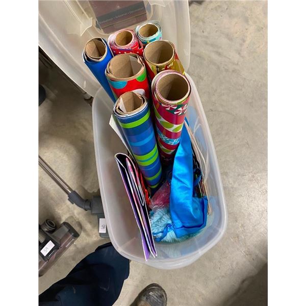 BOX OF WRAPPING PAPER