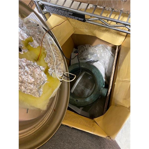BOX OF LIGHT FIXTURES