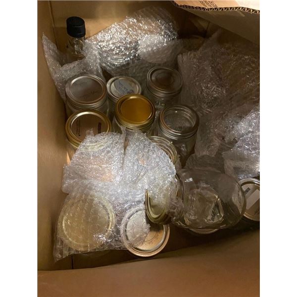 BOX LOT OF MASON JARS
