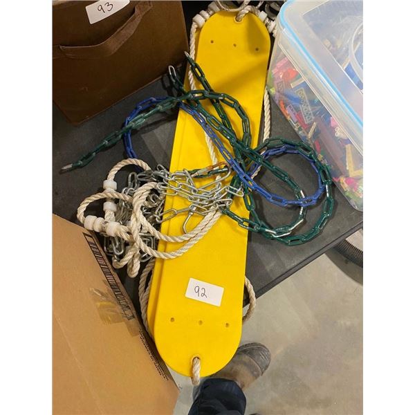 2 PLASTIC SWINGS