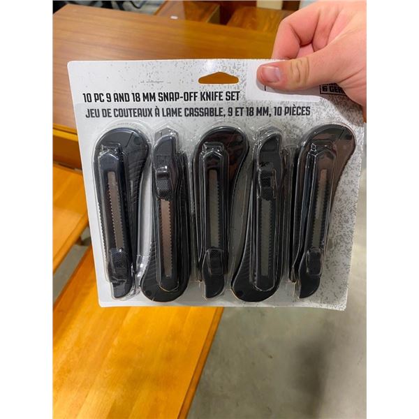 10PC SNAP-OFF KNIFE SET