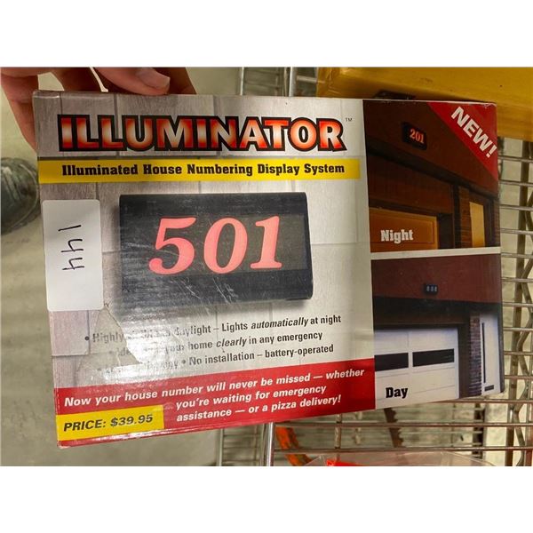 ILLUMINATING ADDRESS DISPLAY