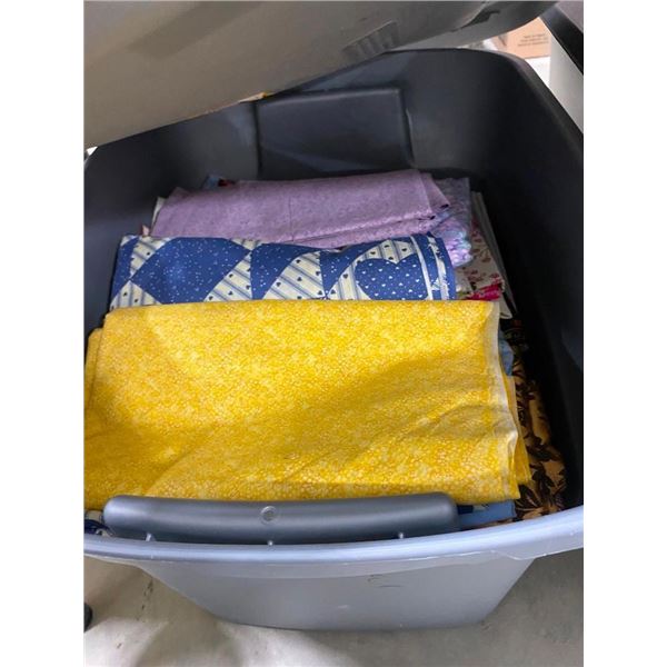 BOX OF QUILT FABRIC