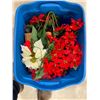 Image 1 : BOX LOT OF FLOWER DECORATIONS