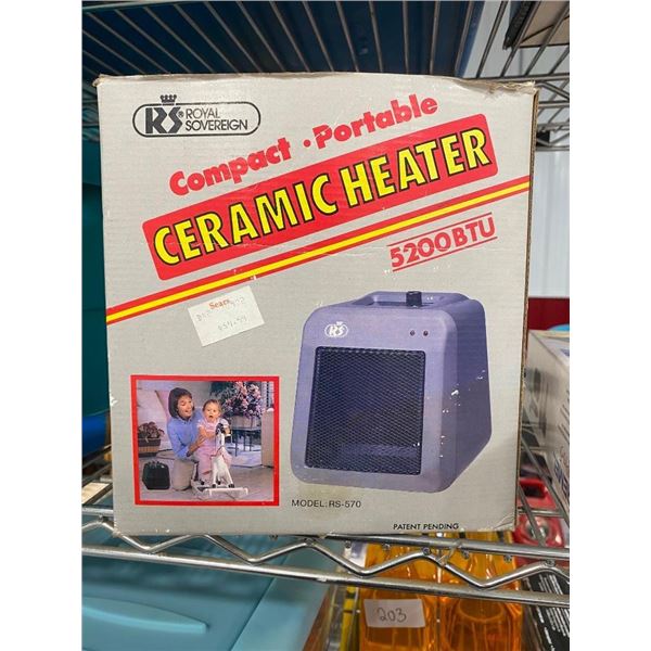 PORTABLE CERAMIC HEATER - 5200BTU