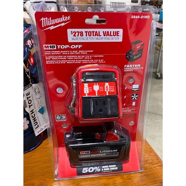 MILWAUKEE 175W POWER SUPPLY AND BATTERY