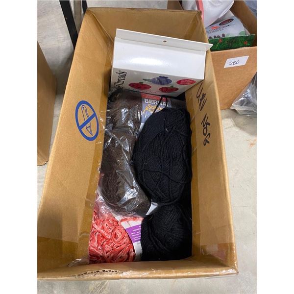BOX LOT OF YARN