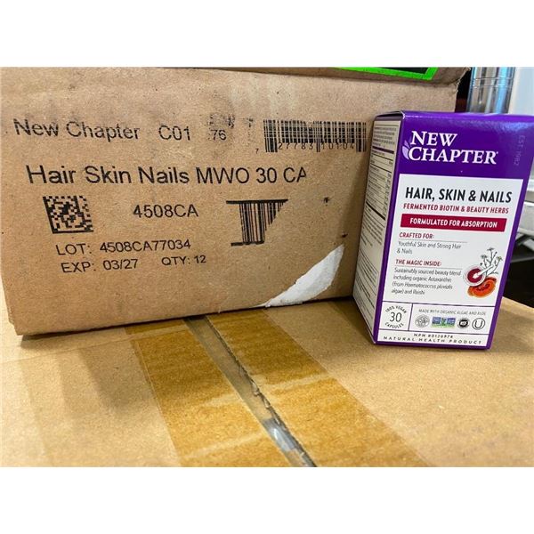 12 BOTTLES OF HAIR SKIN NAILS