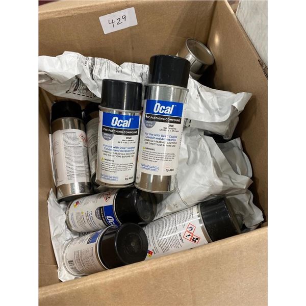 11 CANS OF PVC PATCHING COMPOUND