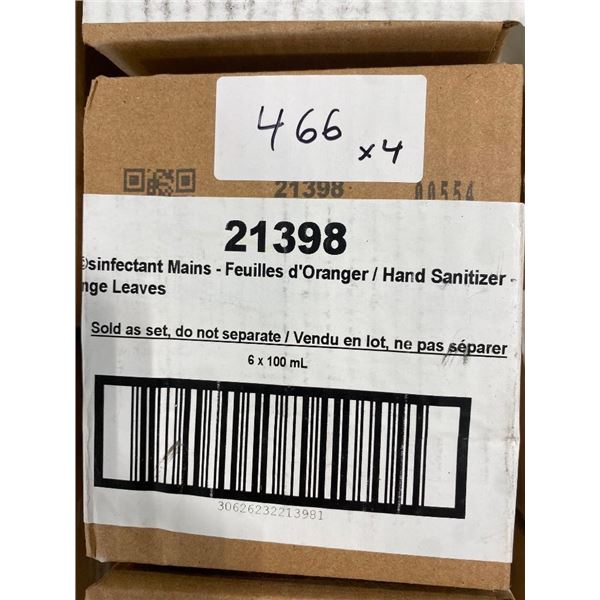 24 BOTTLES OF ORANGE LEAVES HAND SANITIZER