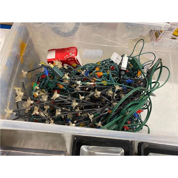 BOX OF CHRISTMAS LIGHTS