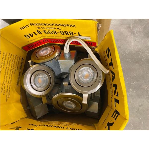 BOX OF LIGHT FIXTURES