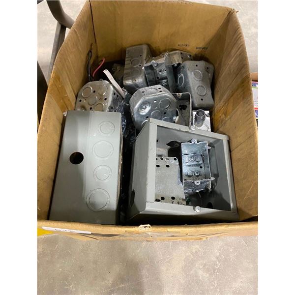 BOX OF ELECTRICAL EQUIPMENT