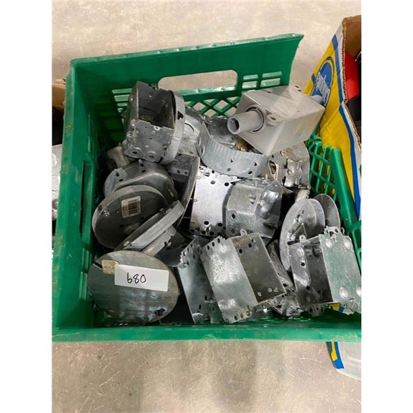 BOX OF ELECTRICAL EQUIPMENT