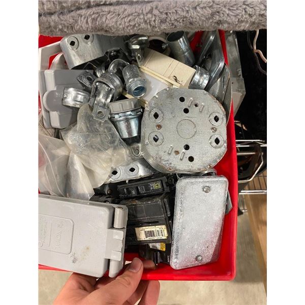 BOX OF ELECTRICAL EQUIPMENT