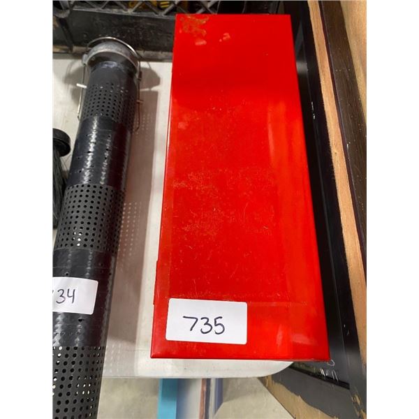 SMALL TOOL BOX WITH WATER SPRINKLERS