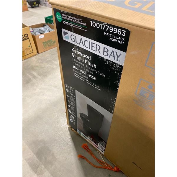 GLACIER BAY KENWOOD BLACK TOILET