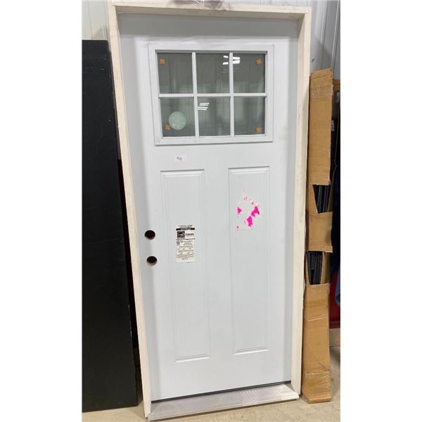 34IN EXTERIOR DOOR - HAS 2 SMALL PAINT SCRAPES