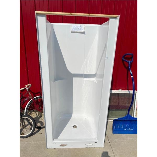 36IN MAAX SHOWER STALL - 2 TINE HOLES IN BOTTOM