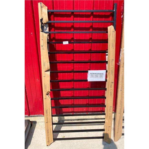 70IN ALUMINIUM PORCH RAILING - HAS SMALL DING ON CORNER