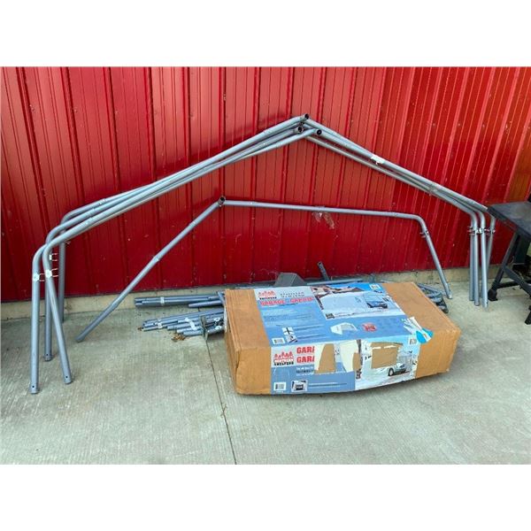 12X20X8FT TARP GARAGE - SEEMS TO BE THERE BUT NO GUARANTEES