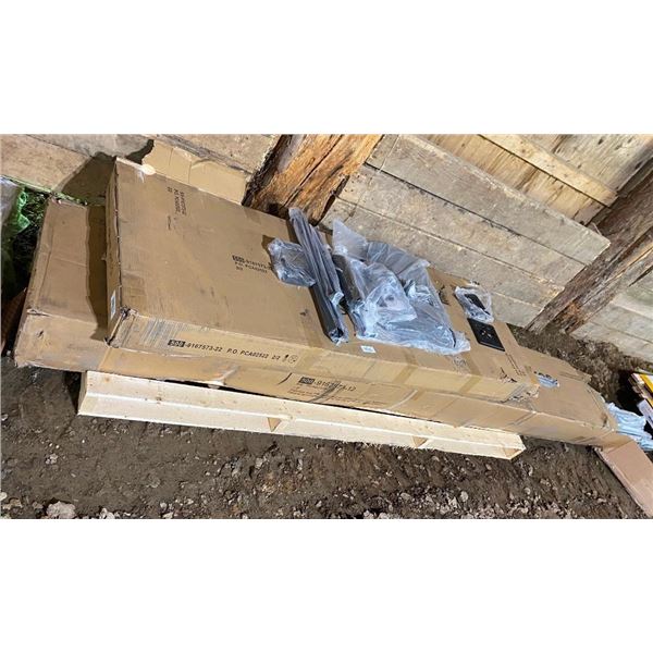 SOJAG WALL MOUNTED 12X16FT SUN SHELTER - BOX IS RIPPED BUT LOOKS LIKE ALL IS THERE - NO GARANTEES
