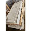 Image 1 : PALLET LOT OF ASSORTED INTERIOR DOORS - ALL DAMAGED