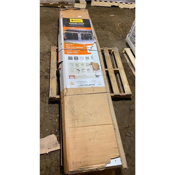 9X7FT CLOPAY GARAGE DOOR - SMALL BEND ON ONE PANEL AND SOME SCRATCHES