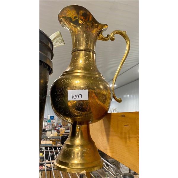 BRASS FLOWER VASE