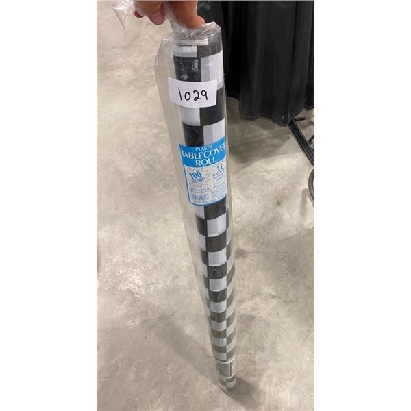 ROLL OF 100FT PLASTIC TABLECOVER