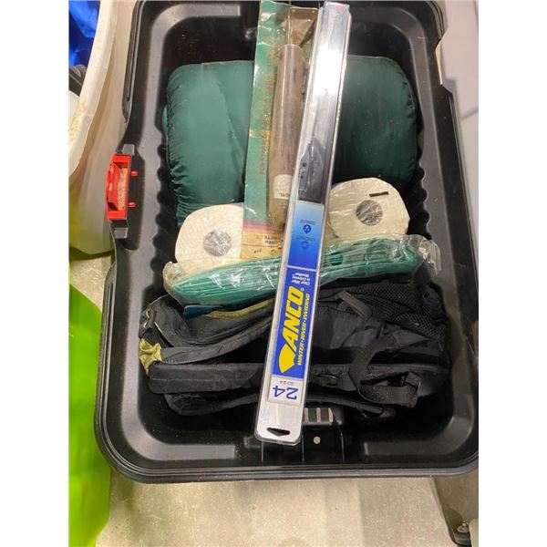 BOX LOT OF CAMPING SUPPLIES
