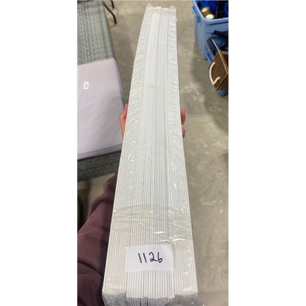 BUNDLE OF 36X2IN BLIND SHADES - JUST THE SHADES