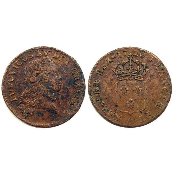 1720-A [Paris Mint] John Law Sol, Possible 1720/19 Overdate
