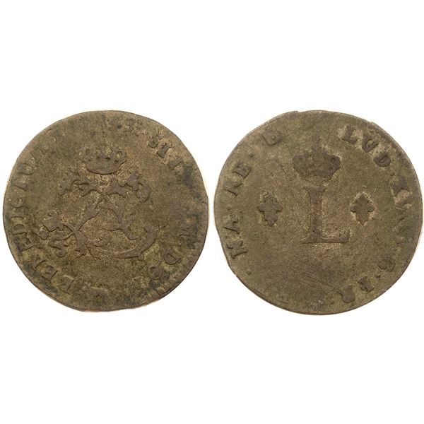 1743-Cow Billon Sous Marques.  Vlack 285.  Rarity-7.